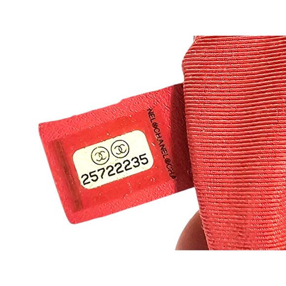 CHANEL Quilted Crumpled Leather Clear Backpack Handbag Pink Chain Zip Around CC - Picture 13 of 16